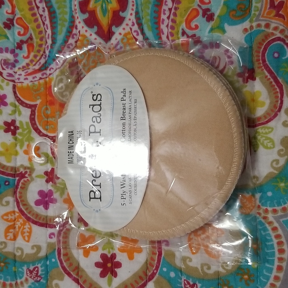 Washable Breast pads, beige